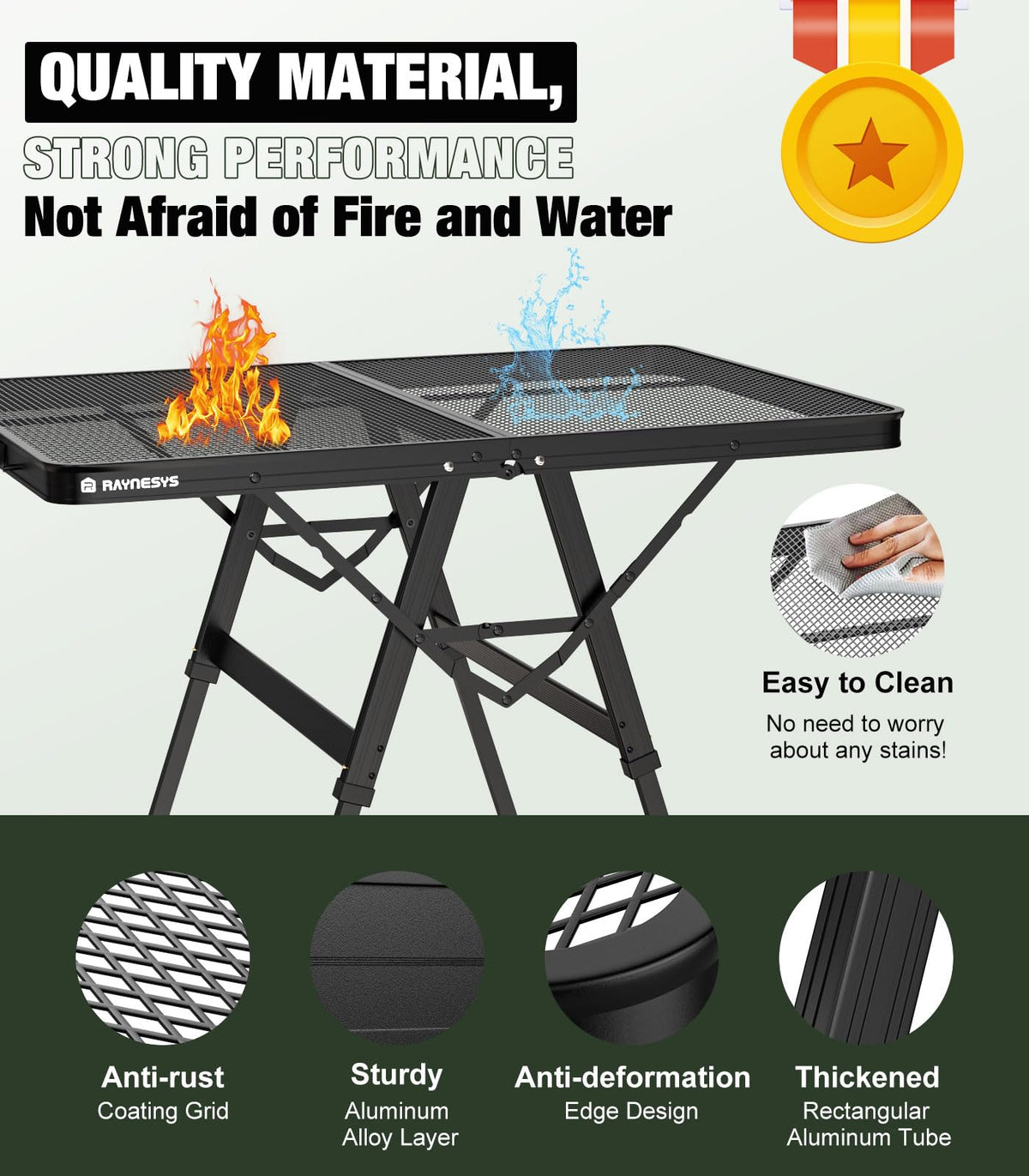 Portable Folding Grill Table N8619