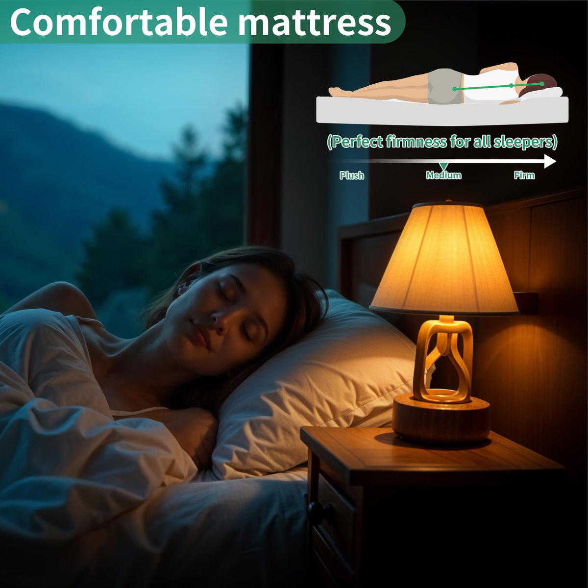 Folding Bed with Mattress, 5-Inch Memory Foam, 500lbs Capacity, Metal Frame X78406