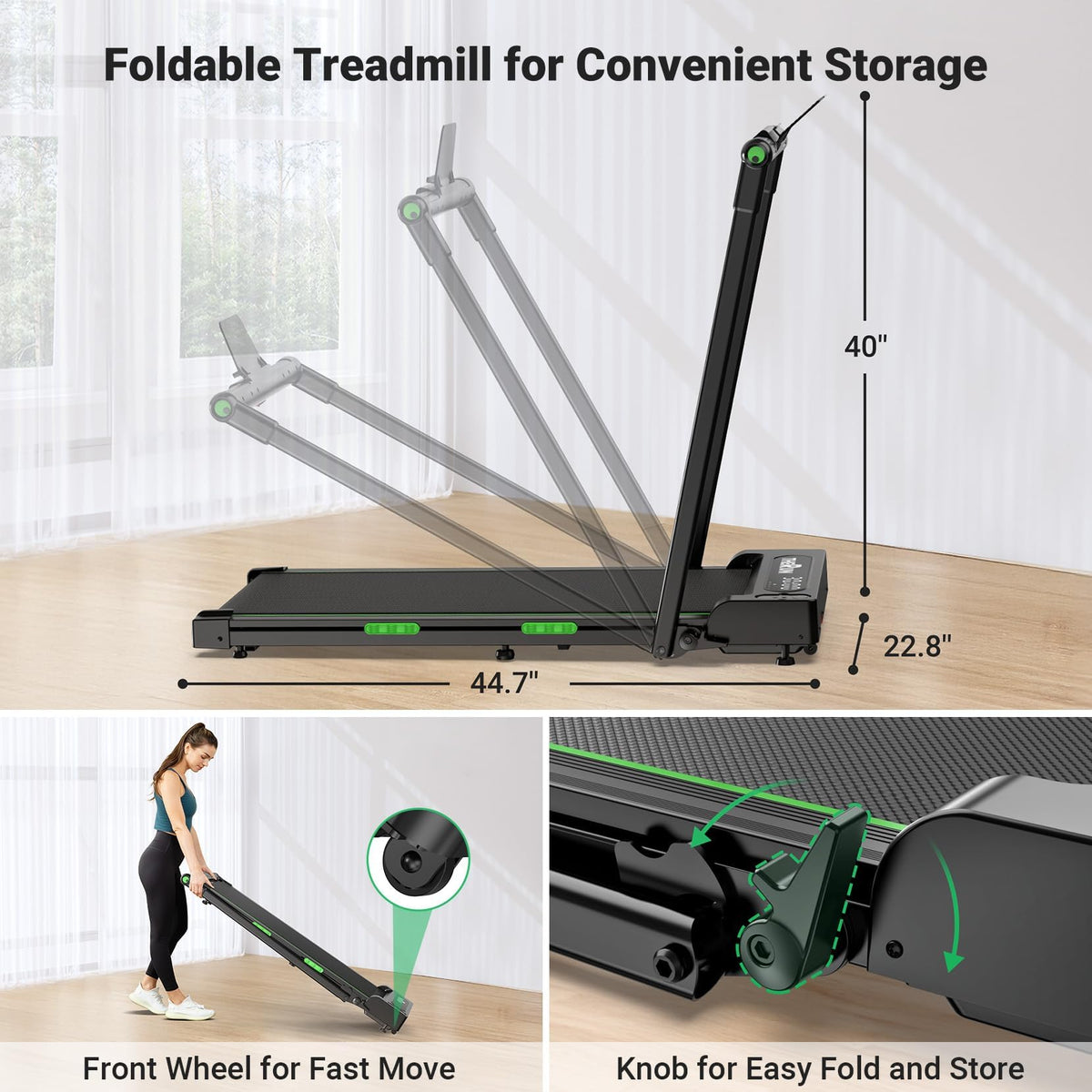 Portable Treadmill with Handle Bar L5154