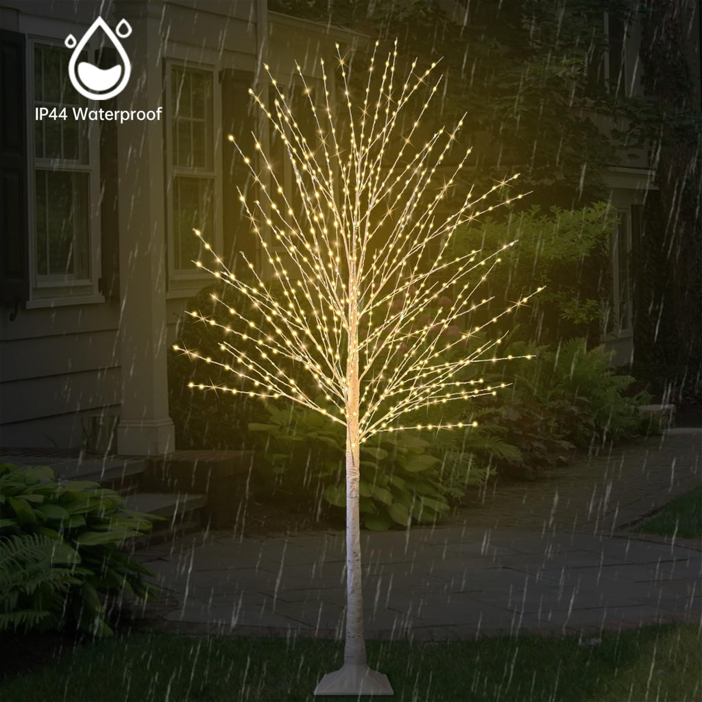 6FT Lighted Birch Tree with 880 LED Lights O670698