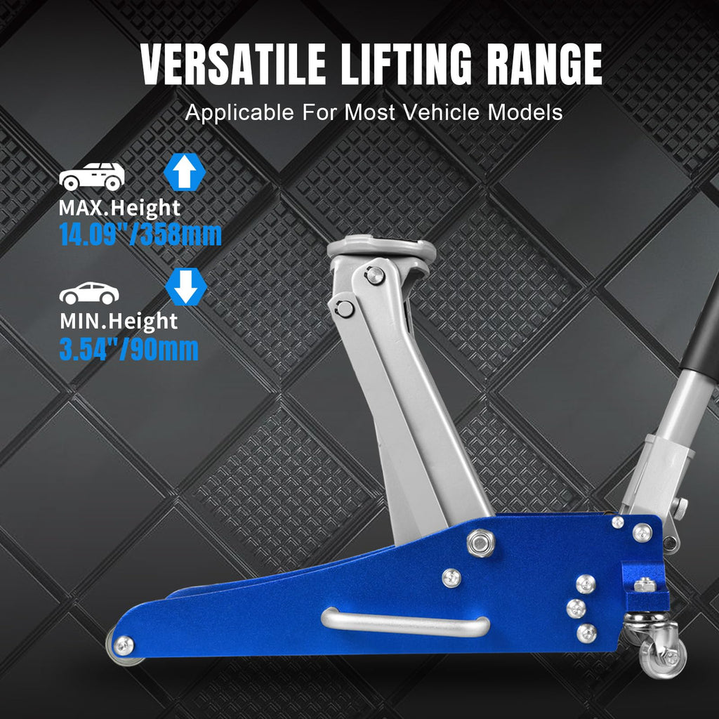 1.5 Ton Aluminum Steel Low Profile Hydraulic Floor Jack F5372
