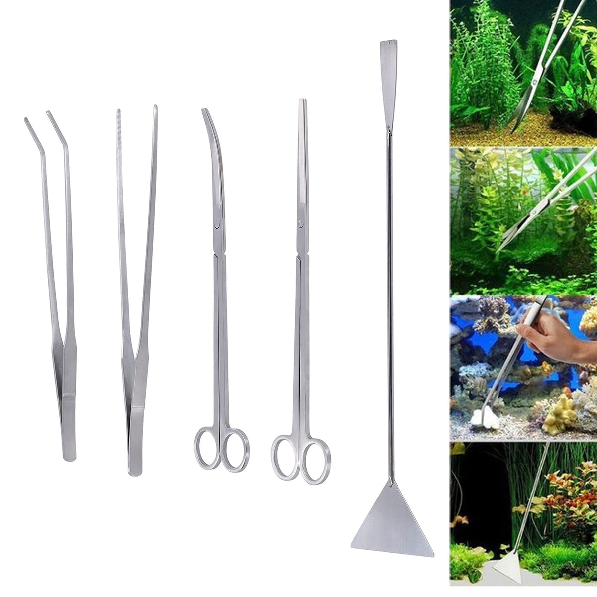 5-in-1 Stainless Steel Aquarium Maintenance Kit G2103