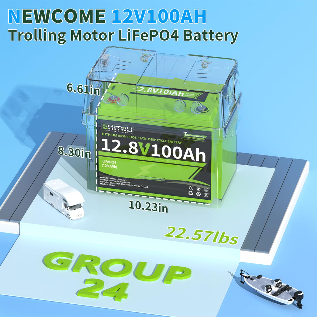 12V 100Ah LiFePO4 Battery with 100A BMS N742970