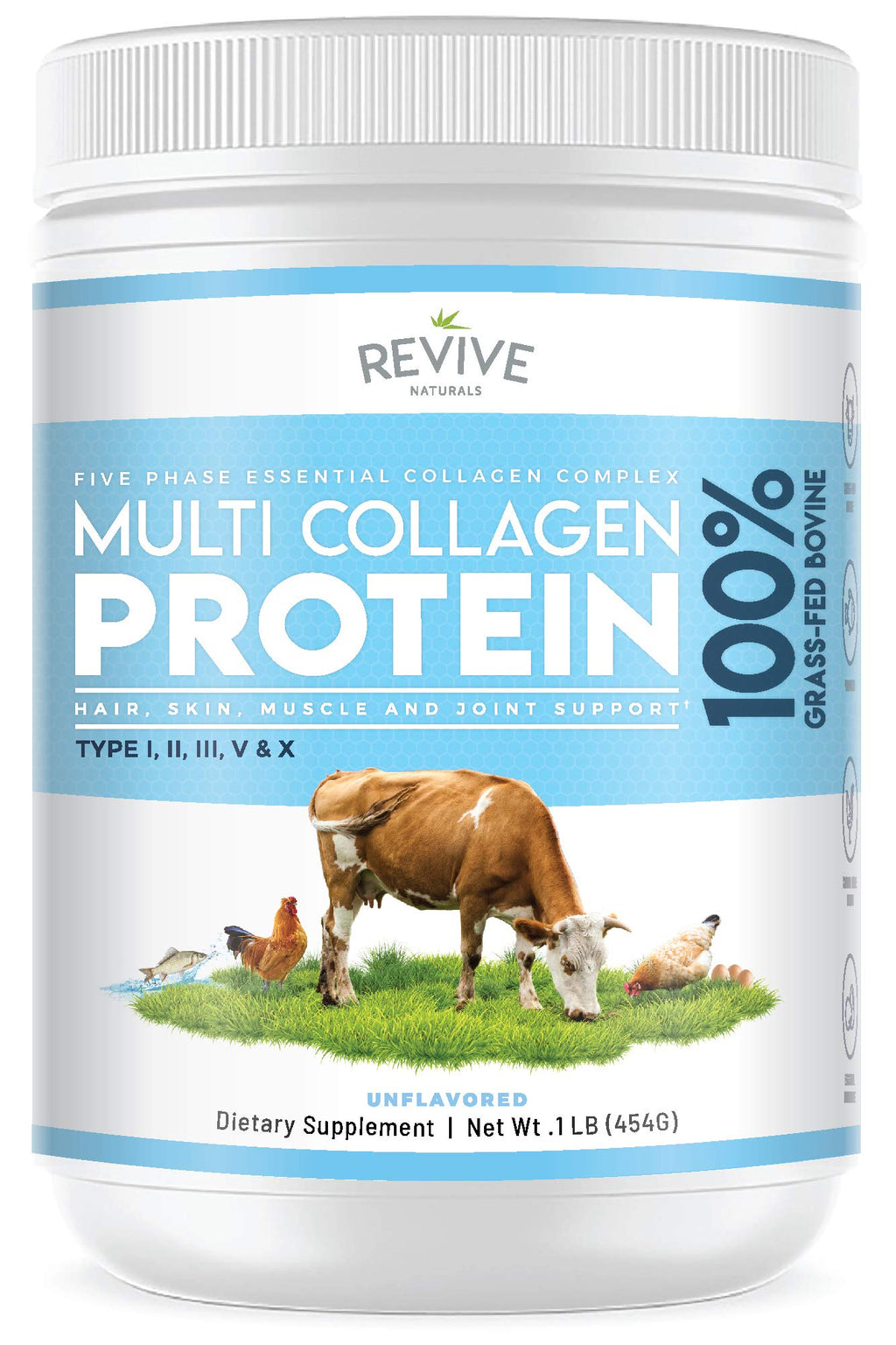 Multi Collagen Hydrolyzed Protein Powder 16oz F995028