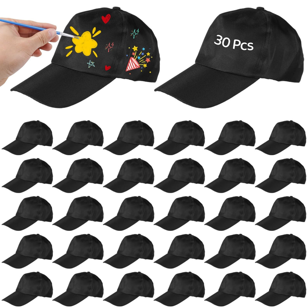 Black Adjustable Polyester Baseball Caps J555