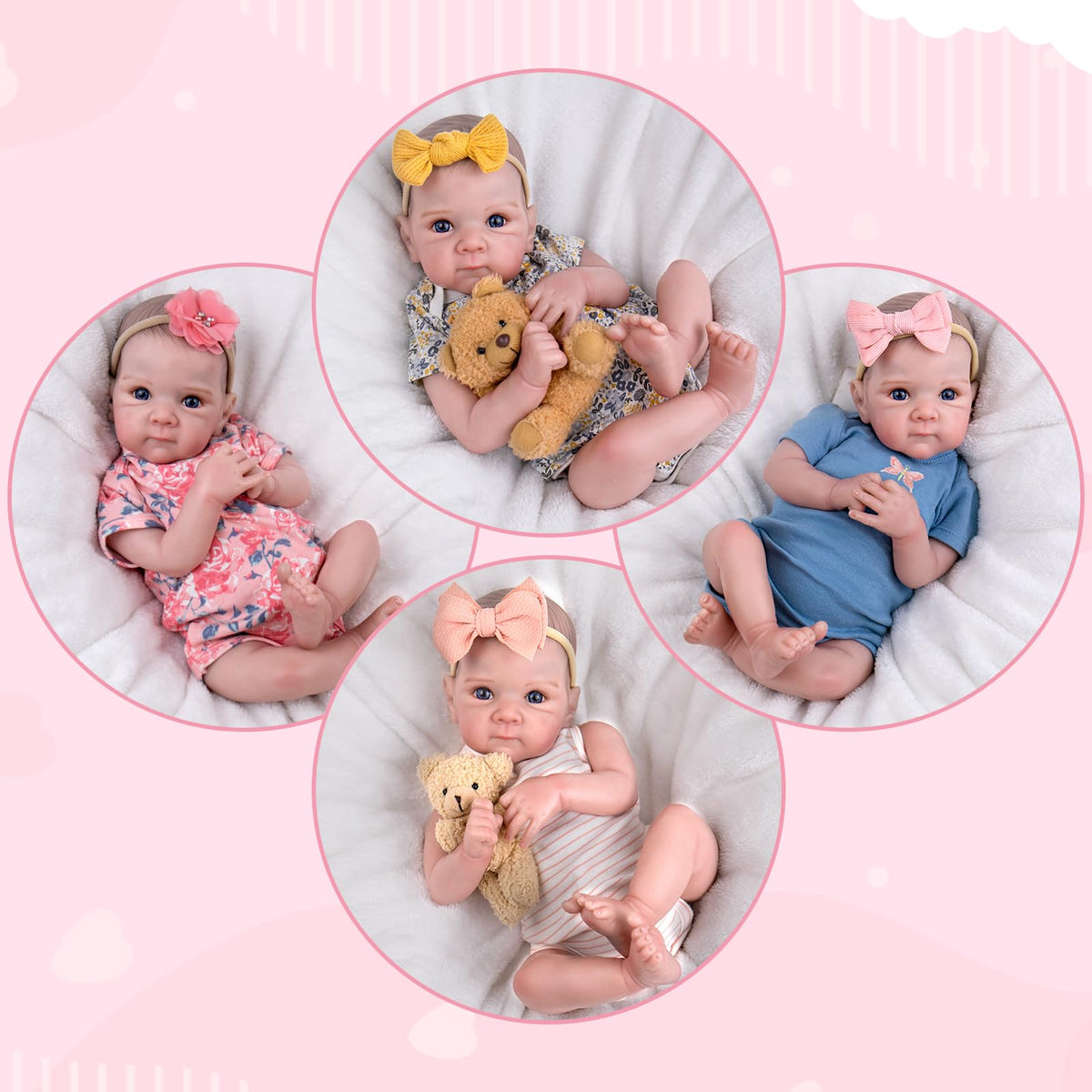 Reborn Baby Dolls with Poseable Limbs K72390