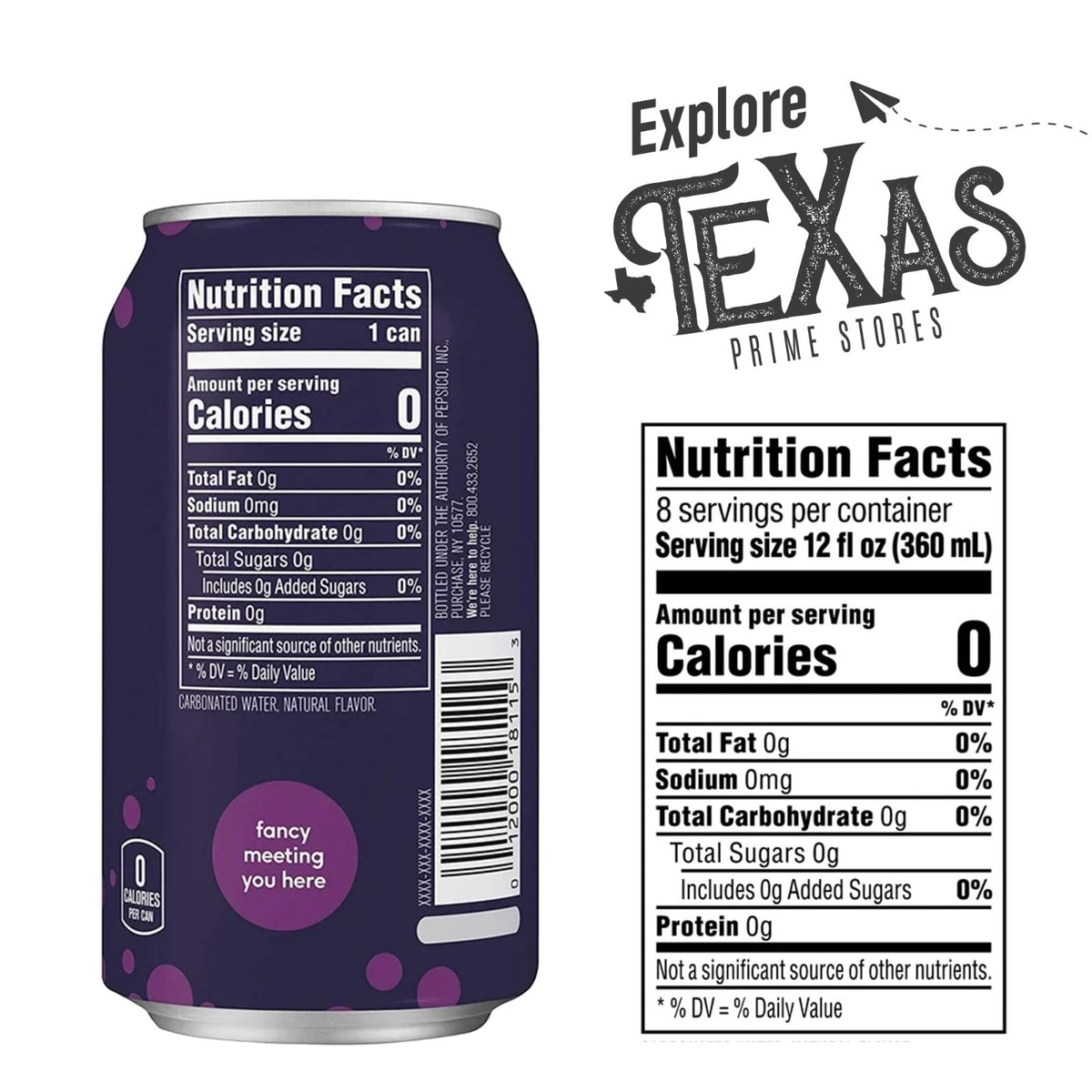 Blackberry Flavored Sparkling Water 20-Pack 12 fl oz Aluminum Can D5075