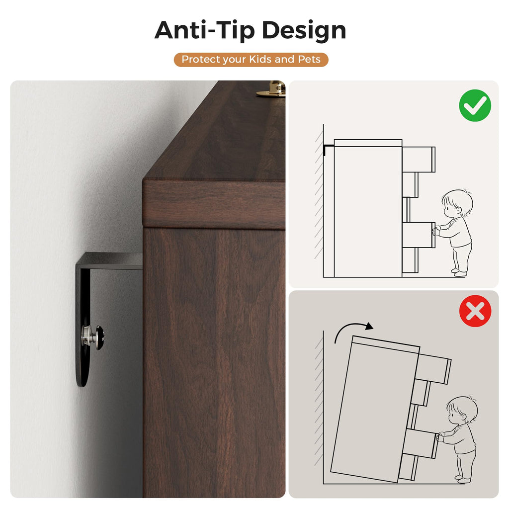 Brown 5 Drawer Dresser A4035