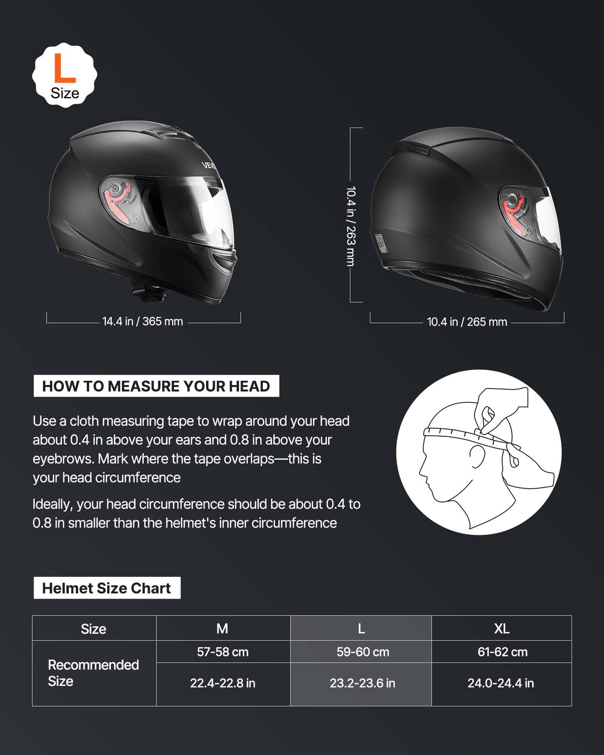 Full Face Motorcycle Helmet DOT Approved Dual Visor Interchangeable Lens E412624