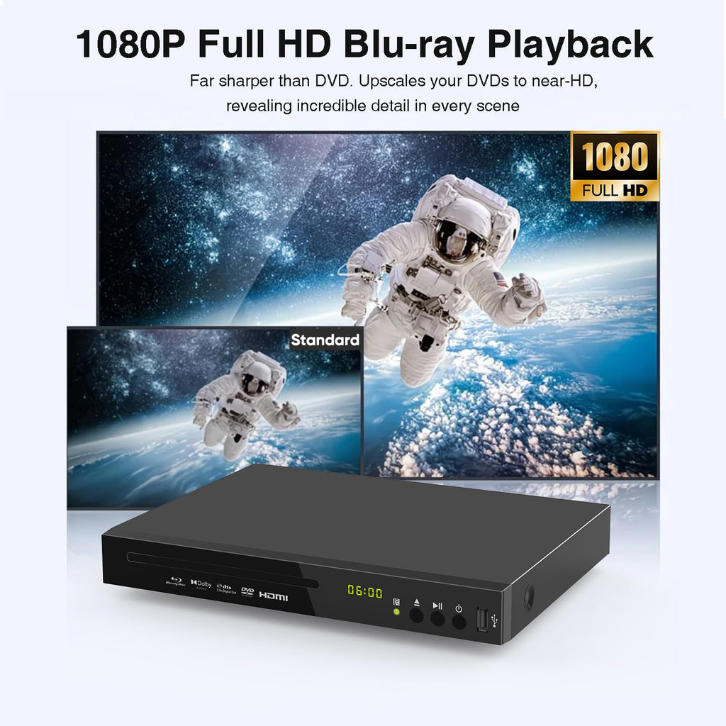 Full HD 1080p Blu-ray DVD Player with Dolby Digital N3183