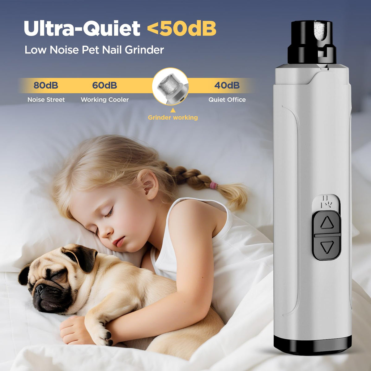 Electric Pet Nail Grinder with LED Lights Q3370