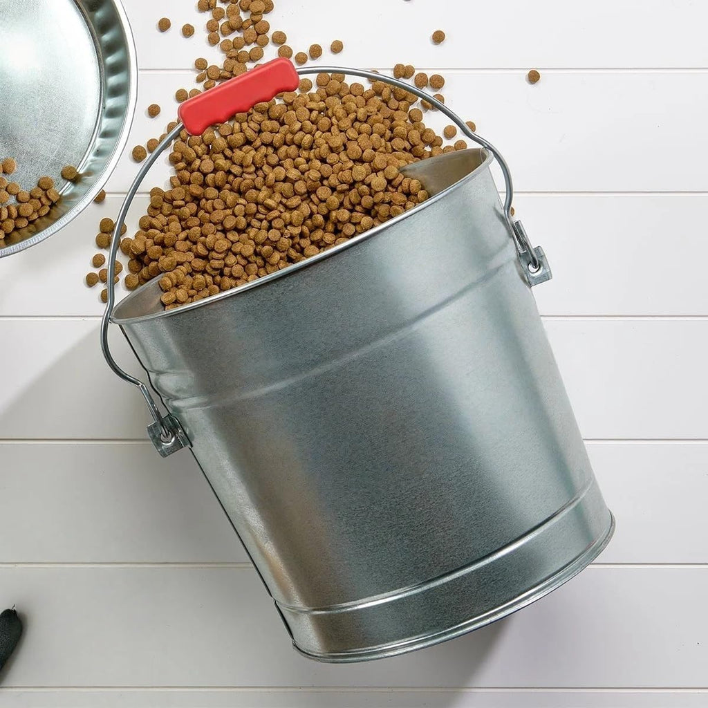 6-Gallon Galvanized Steel Storage Can with Locking Lid O6376