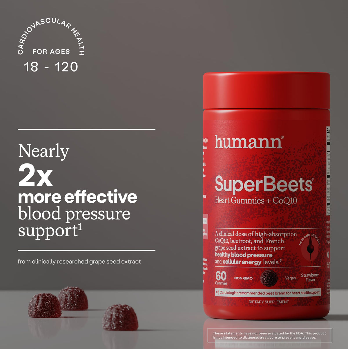 Heart Gummies 150mg CoQ10 60 Ct L401888