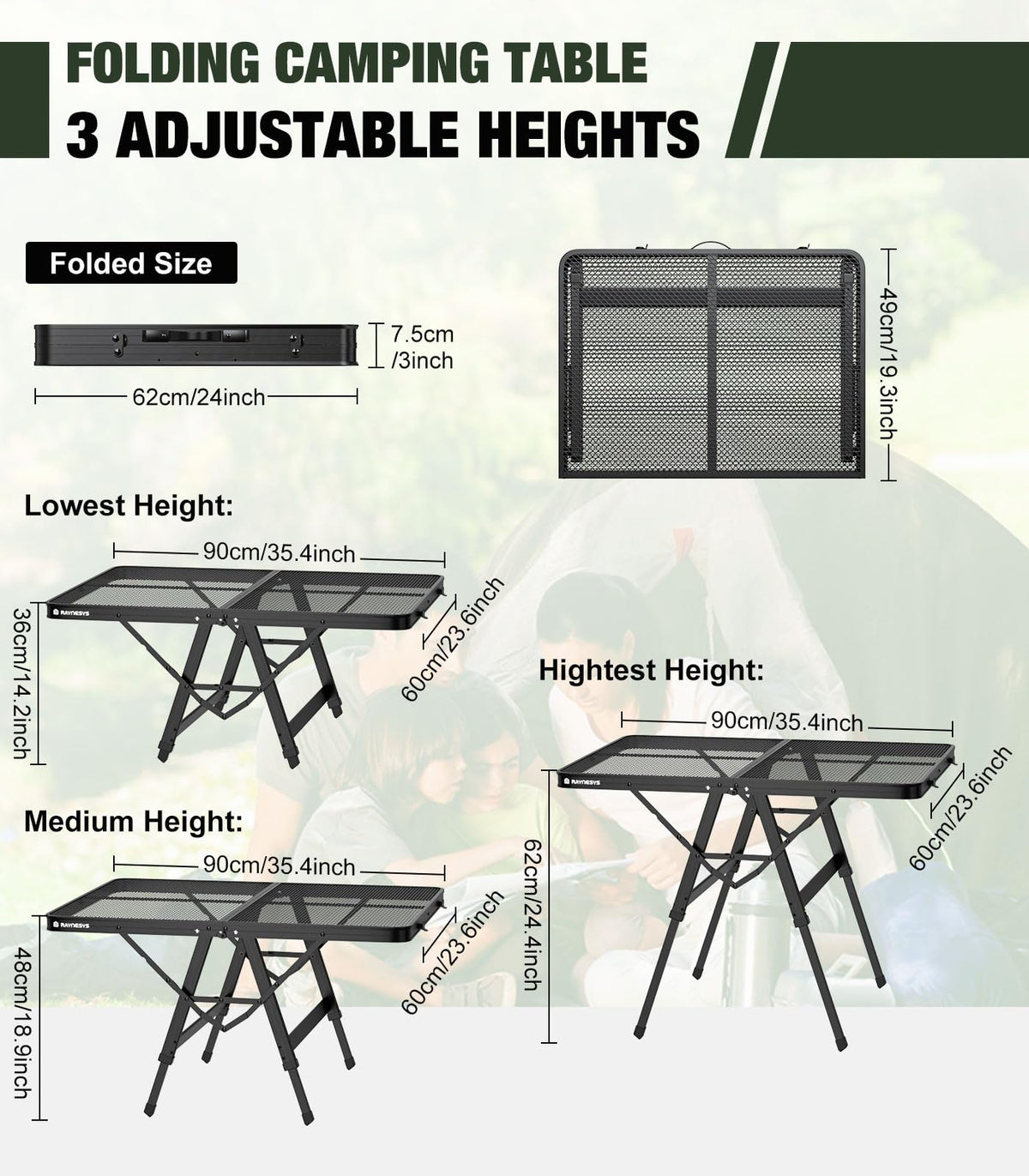 Portable Folding Grill Table N8619