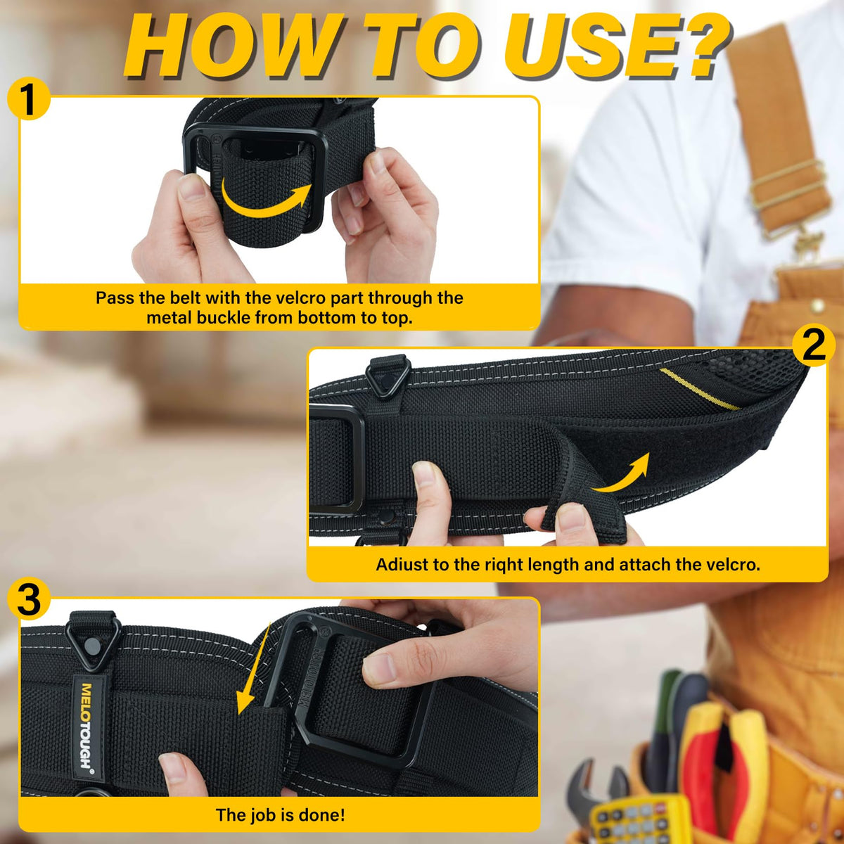 Padded Electrician Tool Belt T701
