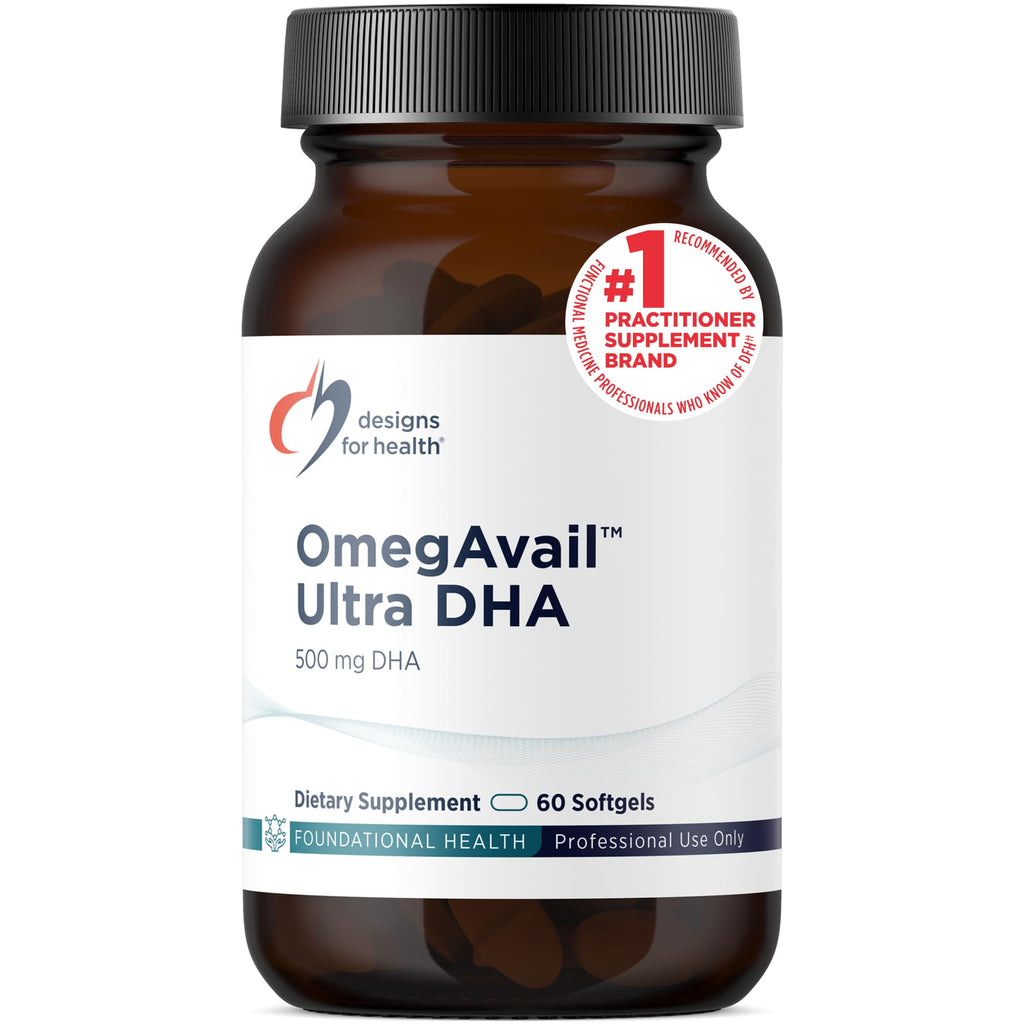 500mg DHA 100mg EPA Triglyceride Fish Oil 60 Softgels P94691