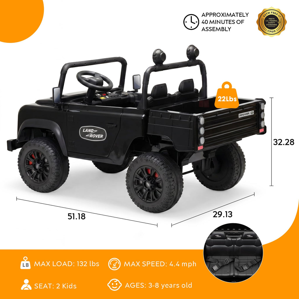 Black 24V Ride On Dump Truck X988