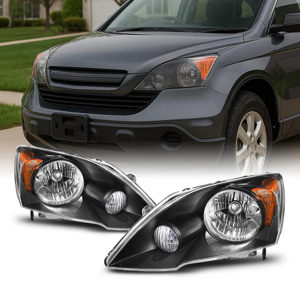 Black Headlights Pair P119