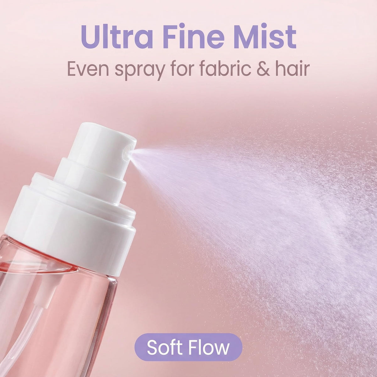Pink 80ml Refillable Fine Mist Spray Bottle V762