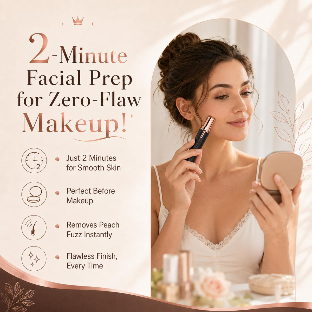 Facial Hair Removal with 2 Replacement Heads T405200