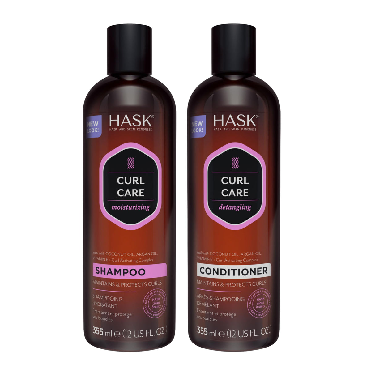 Coconut and Argan Oil Shampoo + Conditioner Set F450598