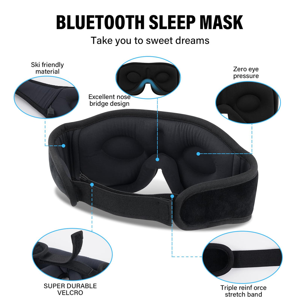 Sleep Mask with Bluetooth Headphones K198956