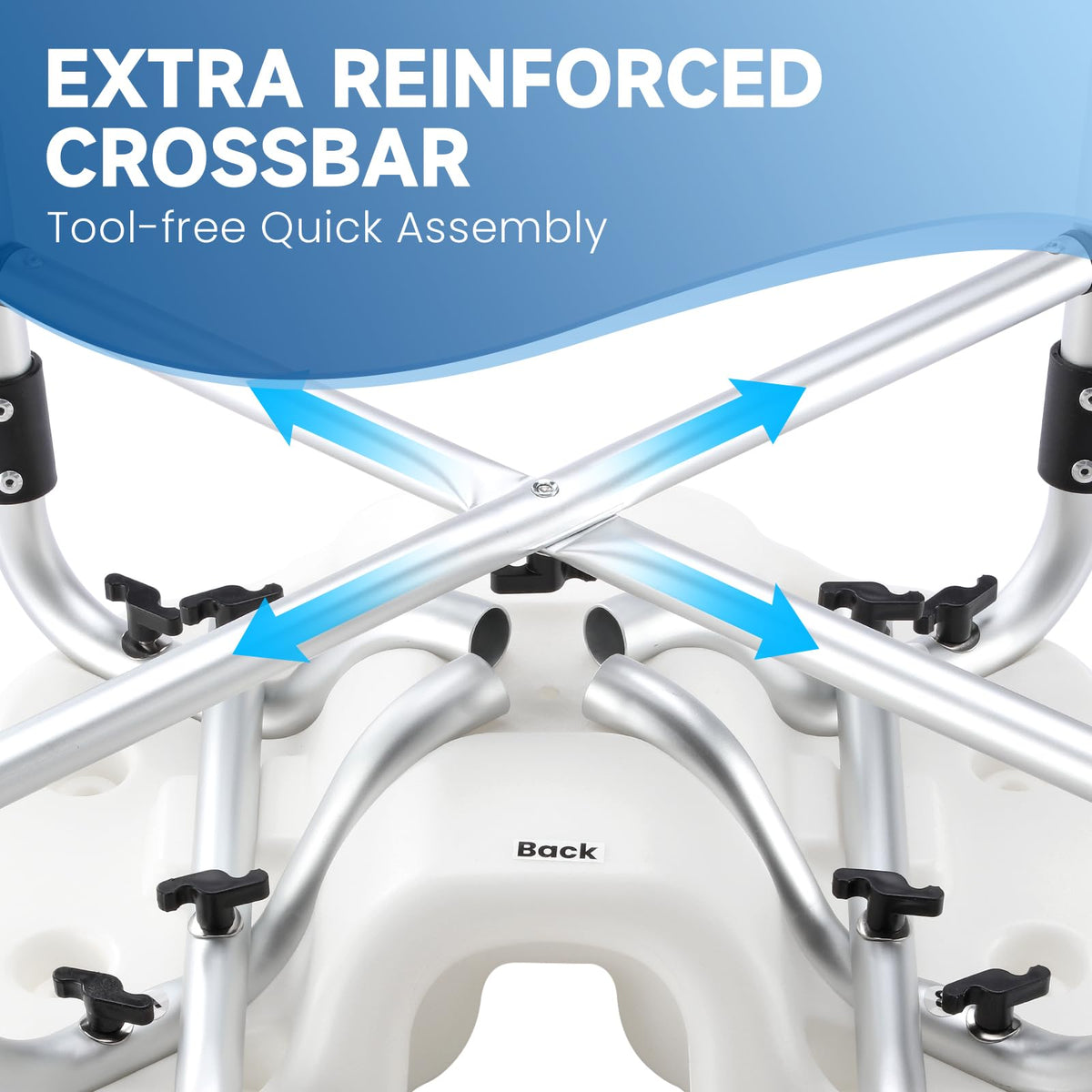 U-Shaped Shower Chair with Arms & Back J759521