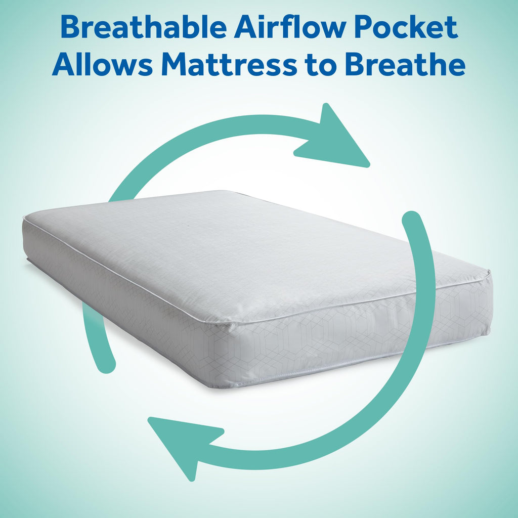 Infant & Toddler Crib Mattress, 204 Coils, Waterproof Breathable U500061