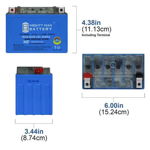 12V 11.2AH Replacement Battery 4 Pack P670818