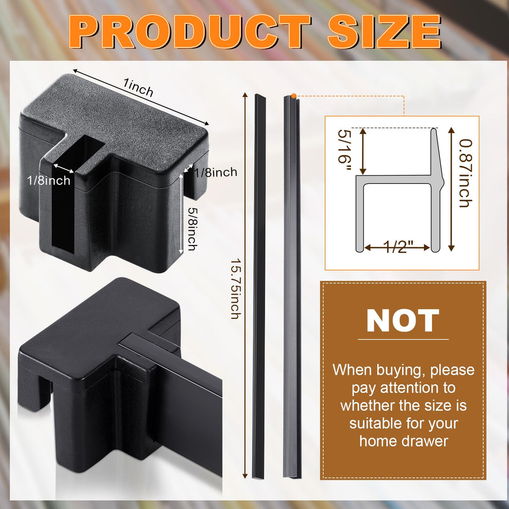 14 Pcs File Cabinet Rails Set T414739