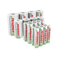 Rechargeable NiMH Battery Assortment Pack, AA AAA C D, 24 Pack E302108