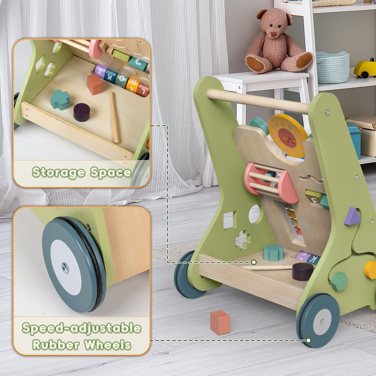 Wooden Baby Walker N8266