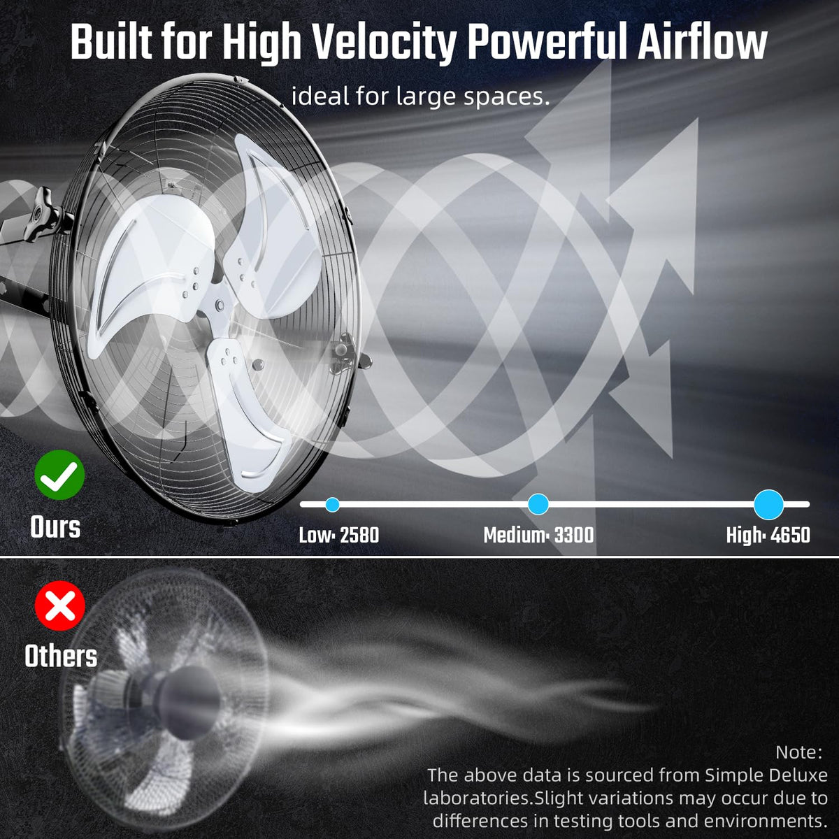 18 Inch 3 Speed Metal Wall Mount Fan M80107