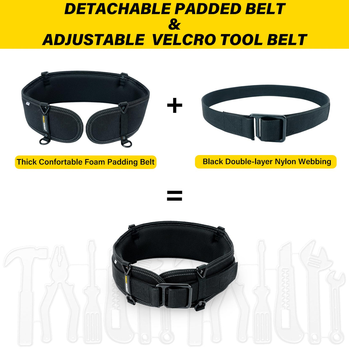 Padded Electrician Tool Belt T701