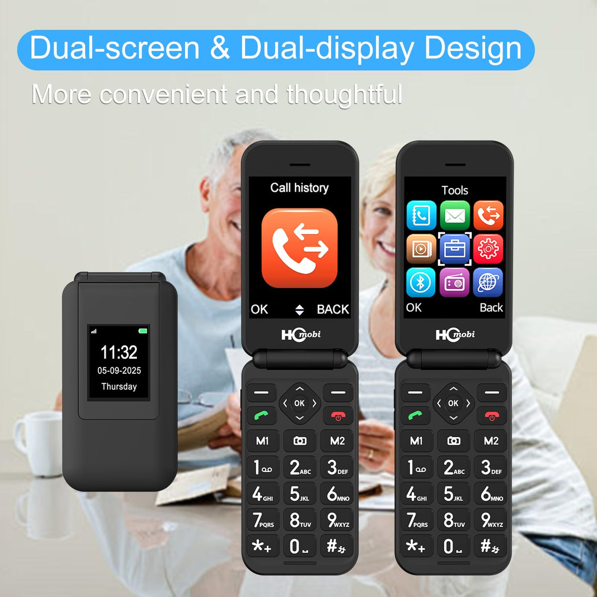 Unlocked Flip Phone Dual Screen X639938
