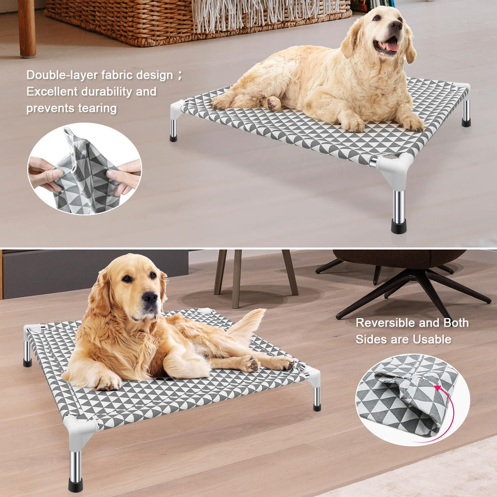 Medium Cotton Elevated Outdoor Dog Bed N7135