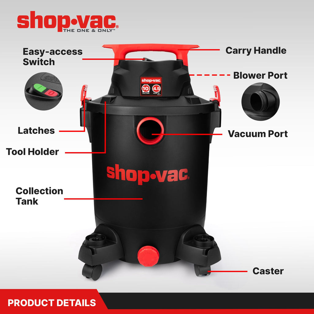 10 Gallon Wet/Dry Vacuum with Blower Function H864258