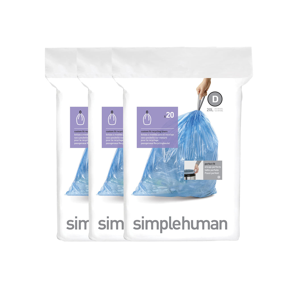 60 Count Drawstring Trash Bags, 20 Liter / 5.3 Gallon Y51743