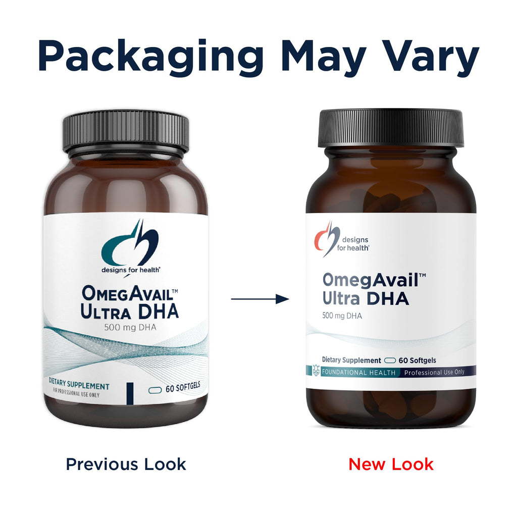500mg DHA 100mg EPA Triglyceride Fish Oil 60 Softgels P94691