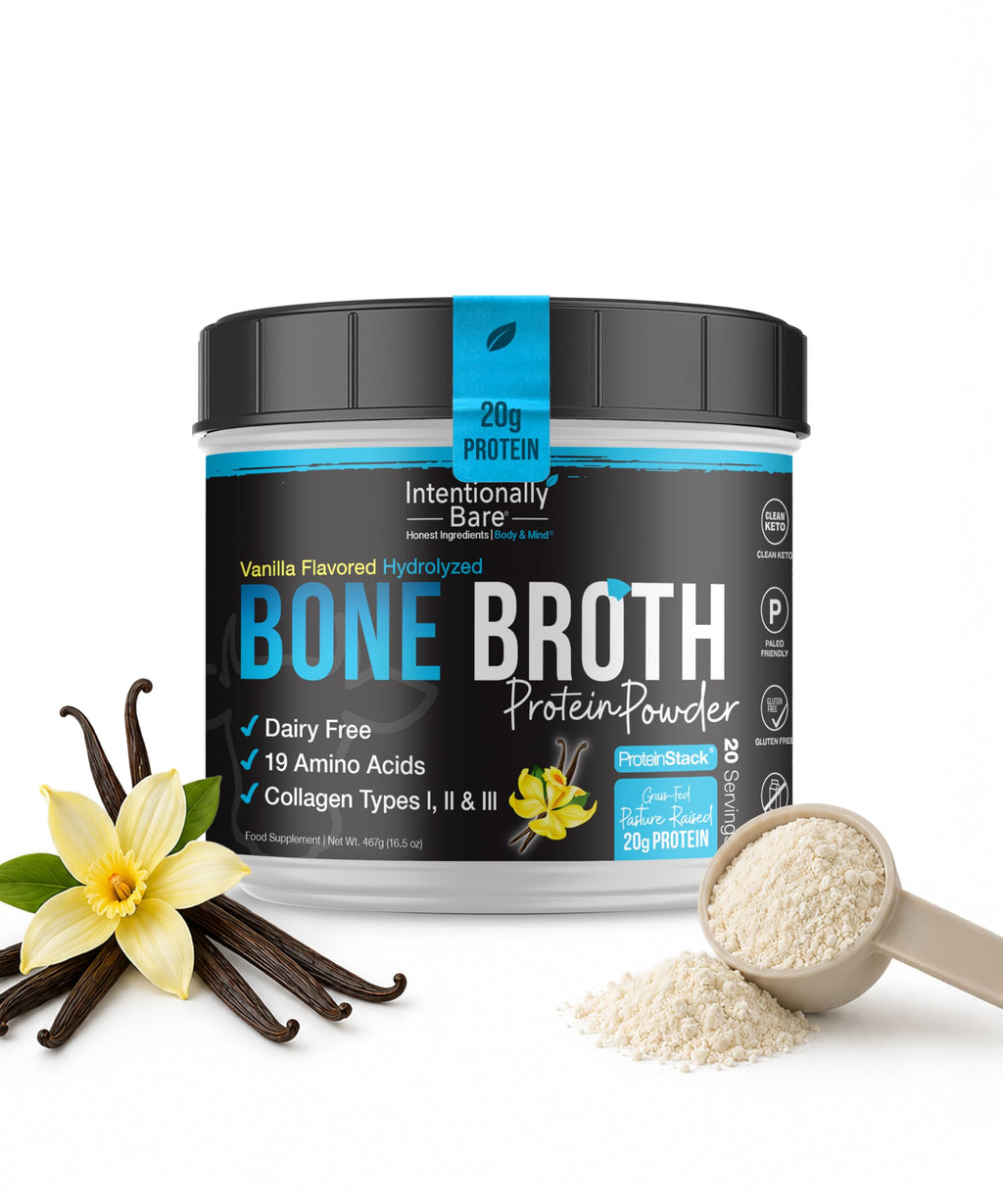 Grass-fed Vanilla Bone Broth Protein Powder 16.5oz P461723