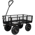 400 Lbs Capacity Mesh Steel Garden Cart with 10" All Terrain Wheels G763778