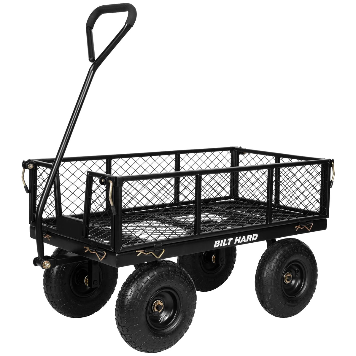 400 Lbs Capacity Mesh Steel Garden Cart with 10" All Terrain Wheels G763778