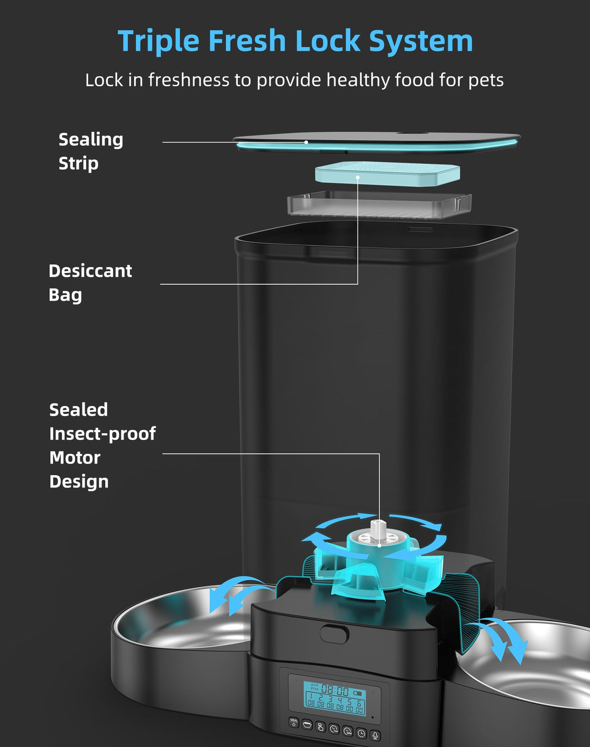 5L Automatic Cat Feeder D6146