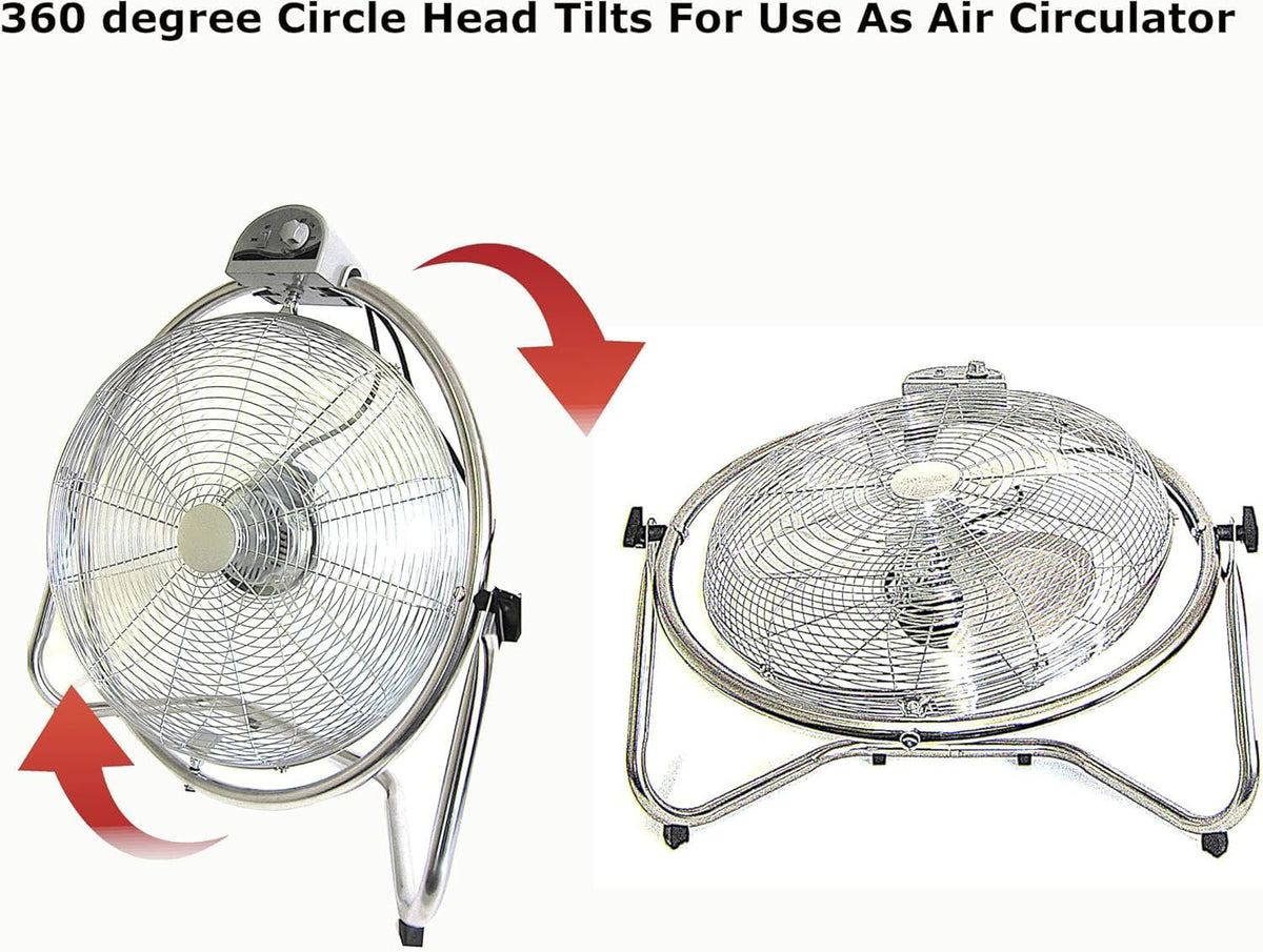 20 Inch 3 Speed Oscillating Floor Fan X736707