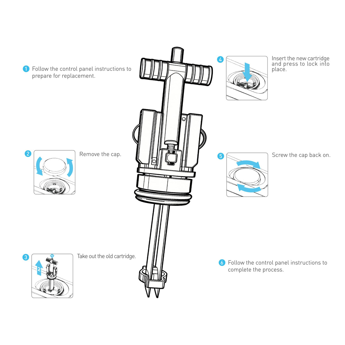 Salt Cartridge Replacement for Spas & Hot Tubs, 3 Pack M3562