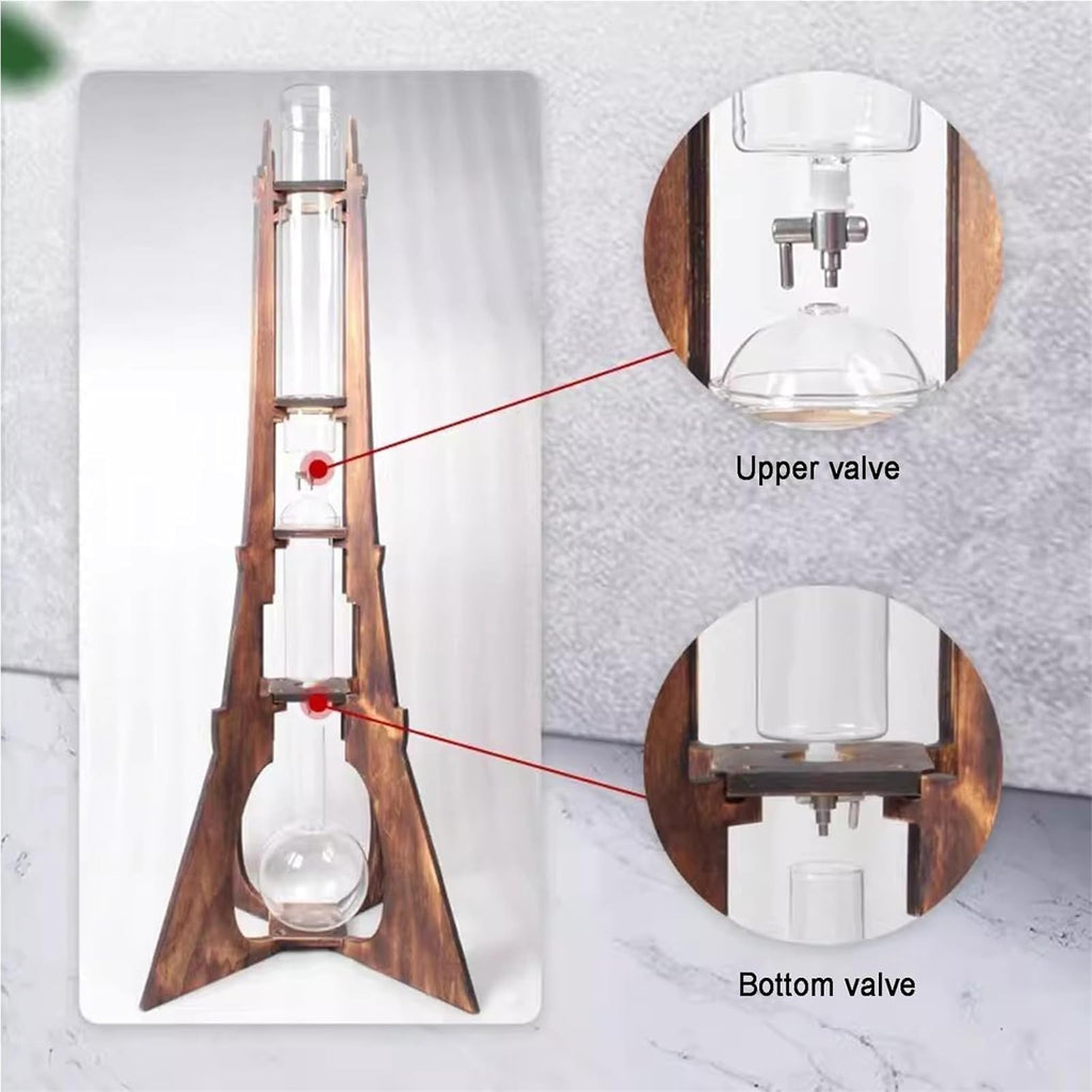 Cold Drip Coffee Maker with Double Stainless Steel Valve 8-10 Cups F272030