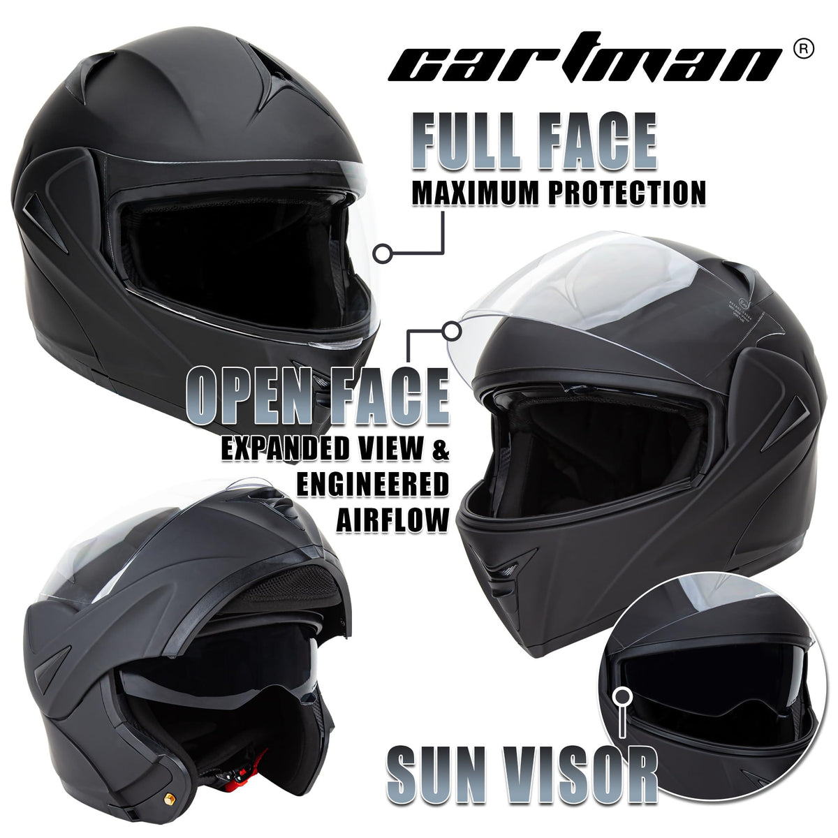 Small DOT Approved Flip Up Full Helmet G94073