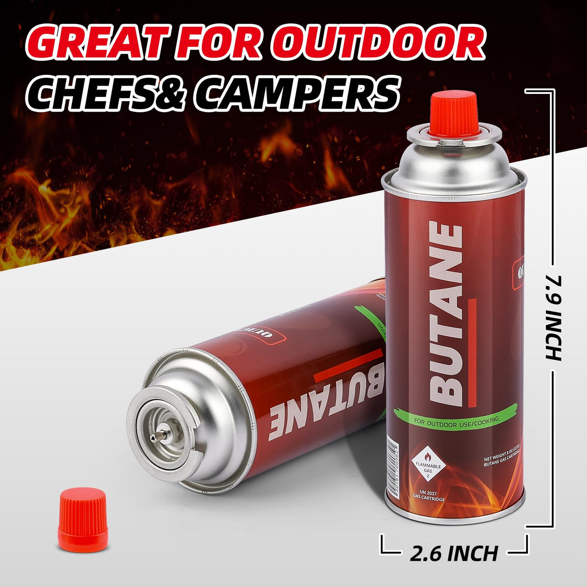 Butane Fuel Canisters H95497