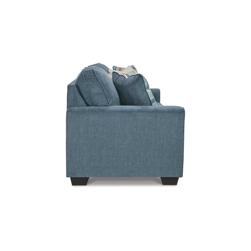 Blue Chenille 3 Seater Couch H565908