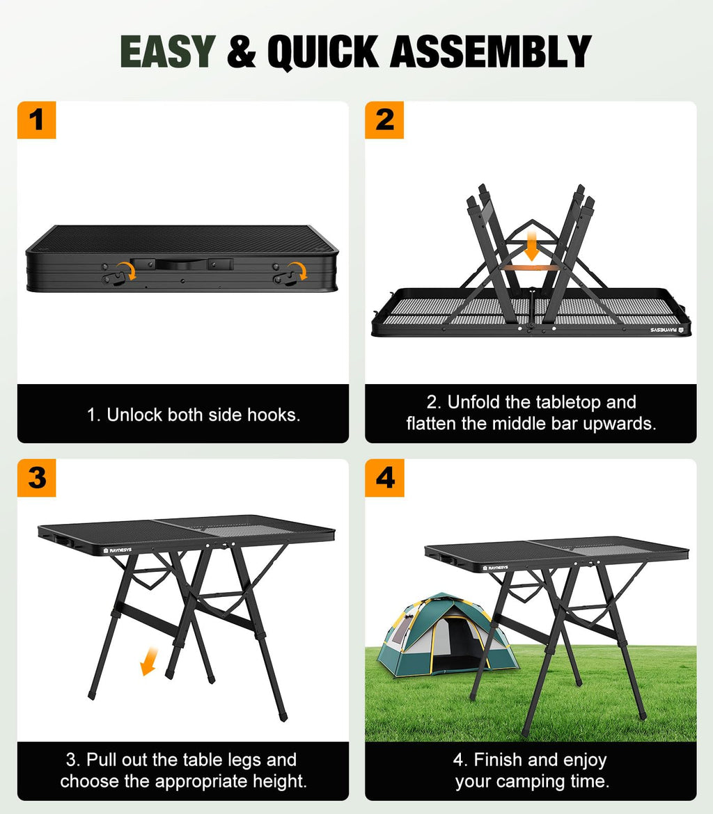 Portable Folding Grill Table N8619